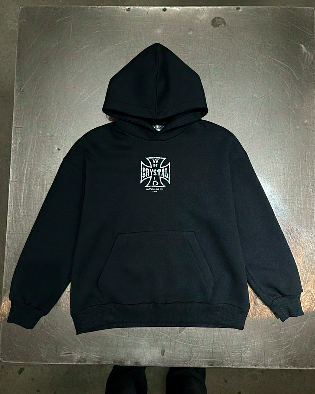 CRYSTAL WRLD "MOTO CLUB" HOODIE