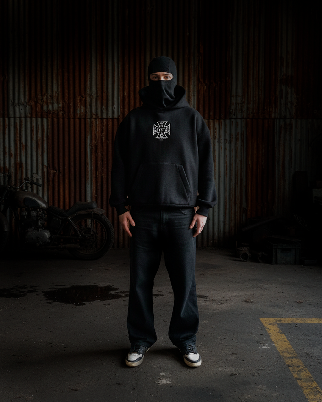 CRYSTAL WRLD "MOTO CLUB" HOODIE